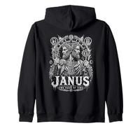 Janus Dos Caras del Tiempo Mitología Romana Dios Sudadera con Capucha