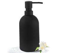 Janxin Dispensador de jabón, 480 ml, negro, dispensador de detergente, botellas de champú para rellenar, dispensador de champú para ducha, dispensador de jabón para cocina, decoración de baño,