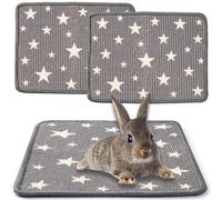JanYoo 2 alfombrillas rascadoras para conejos, 40 × 30 cm, sisal natural, jaula para conejos, cobayas, base reutilizable antideslizante para conejos, hámsters, gatos (estrella)