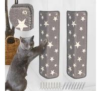 JanYoo 2 alfombrillas rascadoras para gatos, protectores de muebles de sisal para gatos, almohadilla protectora para cama, sofá, alfombrilla para arañazos, 60 x 25 cm (estrella)