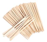 JANYUN 200 varillas de cera para cejas | Espátulas de cera de madera para rostro y pequeños palos de depilación