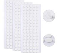 JANYUN Lote de 140 puntos adhesivos de doble cara, extraíbles, redondos, masilla transparente, cinta adhesiva de doble cara para manualidades, cinta adhesiva sin dejar rastro (10 mm, 140)