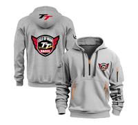 JANZBZSU Sudadera con Capucha Cómoda para Hombre I.s.l.e of M.a.n T..T Primavera Otoño Exterior Jerséis Ropa Deportiva Media Cremallera-QHSe||s