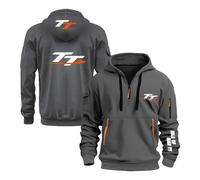 JANZBZSU Sudadera con Capucha para Hombre Calle I.s.l.e of M.a.n T..T Abrigos Gráficos Camisetas Media Cremallera -SHSe||s