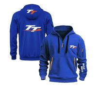 JANZBZSU Sudadera con Capucha para Hombre Calle I.s.l.e of M.a.n T..T Abrigos Gráficos Camisetas Media Cremallera -LanSe||s