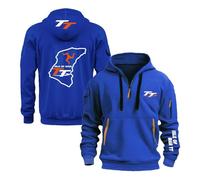 JANZBZSU Sudadera con Capucha para Hombre De l.e of M.a.n T..T Chaquetas Camisetas Manga Larga Media Cremallera-LanSe||s