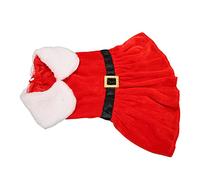 Janzoom Vestido de Navidad para Perros de Papá Noel, Linda Tela de Piel de Conejo de ImitacióN, Ropa Transpirable de Invierno para Mascotas para Pomerania para Perros PequeñOs y Gatos (S)