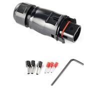 JANZU 1 juego de conectores solares fotovoltaicos impermeables IP68 4000 V, apto para panel solar fotovoltaico, kit de protección paralelo LY01-macho