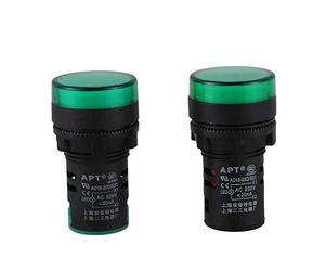 JANZU 2 Piezas AC220V LED Verde Indicador de Encendido Piloto Luz de SeñAl LáMpara 22 Mm de DiáMetro