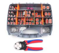 JANZU 338 piezas Kit de conectores Deutsch DT - Conectores de 2, 3, 4, 6, 8 y 12 pines para conectores eléctricos de coche