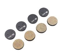 JANZU 4 Pares de Pastillas de Freno de Disco de Bicicleta para Aons Calibre, el DiáMetro Es de 21,5 Mm, Pastillas Redondas, Sport EX Class Resin