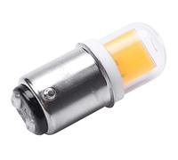 JANZU Ba15D Led Bombilla Luz 3W 110V 220V AC SPulgada Atenuación 300 Lúmenes COB 151 Led Lámpara Cálido para Araña Máquina de Coser (Cálido)