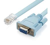 JANZU Cable de consola USB RJ45 Cat5 Ethernet a Rs232 DB9 Puerto COM Seria Routers Basculante Cable Adaptador Cubo 1,8 M