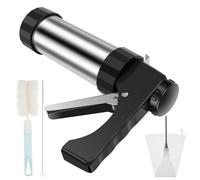 JANZU Churrera Churro Maker Machine Kit de Acero Inoxidable para Hacer Churros con 3 Boquillas Diferentes para Pastelera Hueca