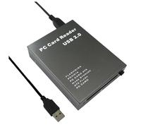 JANZU Lector de Tarjetas USB2.0 PCMCIA Lector de Tarjetas Lector de Tarjetas de PC Adaptador USB 2.0 una PC PCMCIA Disco Flash Lector de Tarjetas de Memoria