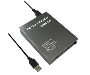JANZU Lector de Tarjetas USB2.0 PCMCIA Lector de Tarjetas Lector de Tarjetas de PC Adaptador USB 2.0 una PC PCMCIA Disco Flash Lector de Tarjetas de Memoria