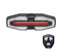 JANZU Luz trasera de giro para bicicleta, luz de giro nocturna, luz trasera de bicicleta de montaña, luz de advertencia, equipo de conducción, fácil de usar