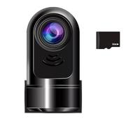 JANZU Mini Cámara para Tablero ADAS Giratoria 360° y 1080P HD, Cámara para Tablero Automóvil con Tarjeta 32 GB, Modo Estacionamiento 24 Horas, Visión y Detección de Movimiento
