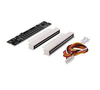 JANZU Mini doble indicador de 12 niveles LED barra de luz VU medidor estéreo amplificador tablero ajustable de velocidad de luz con AGC (A)