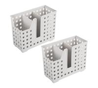 JANZU Paquete de 2 Cestas para Lavavajillas para Paja y Palillos, Cesta para Utensilios de Lavavajillas, Escurridor para Lavado y Secado