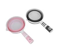 JANZU Paquete de 2 Cucharones de Agua Plegables, Cucharón de Agua Plegable, Cucharón de Cuchara de Baño Plegable, Ahorro de Espacio para Cocina y Baño