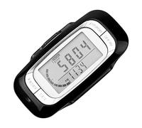 JANZU Podómetro para caminar, podómetro de pantalla con clip y cordón, contador de pasos simple para caminar, podómetro 3D preciso