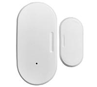JANZU Tuya Zigbee - Sensor de puerta y ventana inteligente para automatización del hogar, protección de seguridad, aplicación, alarma, control remoto en tiempo real