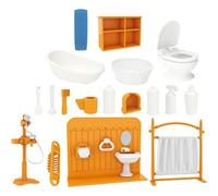 JAONLD 18 Piezas Accesorios Casa de Muñecas 1/12 Miniaturas para Casa de Muñecas Juguetes Miniatura Cosas Miniaturas Adecuado para Mini Baños, Mini Inodoros, Micro Paisajismo de Bricolaje