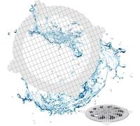 JAONLD 30 Piezas Atrapa Pelos Ducha Desechable Shower Drain Hair Catcher Mesh Stickers Rejilla Desague Autoadhesivo Adecuado para Baño, Cocina, Lavadero, Tapa de Drenaje