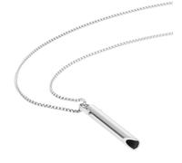 JAONLD Collar para Dejar de Fumar Dejar de Fumar Collares de Respiración Collar Antiestrés Anxiety Relief Collar Ansiedad Respiración Meditacion Reduce el Estrés,para Mujeres Hombres(Plata)