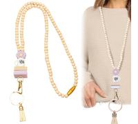 JAONLD Cordino Porta Badge da Collo Porta Tesserino Aeroportuale Porta Cartellino Lavoro per Lavoro Adatto a Insegnanti, Infermieri, Medici, Studenti (Púrpura)