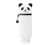 JAONLD Estuche Escolar Kawaii 2 en 1 de Silicona Blanda, Portabolígrafos de Mesa, Dulces Panda, Cremallera, Cute Estuche Papeleria de Cremallera para Lápices de Colores Rotuladores para Niños Niñas