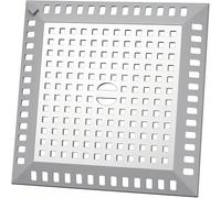 JAONLD Filtro Desague Ducha Cuadrado 12,3x12,3cm Atrapa Pelos Ducha Tapa Desague Ducha para Desagües de Pisos de Baños y Cocinas para Evitar Que se Obstruyan Las Tuberías de Drenaje