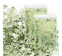 JAONLD Purpurina,100g Lentejuelas Purpurina Manualidades Purpurina Cara Festival para Pintura de Uñas de Resina,Manualidades,Joyería,Decoración(verde claro)