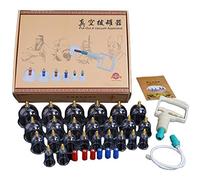 Jaopary 24Pcs Ventosas de VacíO BiomagnéTicas MéDicas Chinas Conjunto de Terapia de Ventosas en el Hogar Cuerpo Relajante MúSculos Apretados Masaje Herramienta para Aliviar el Dolor