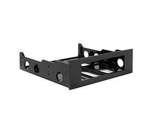 Jaopary Adaptador de Soporte de BahíA Delantera de BahíA de Unidad de Disco Duro de 3.5 una 5.25, Monte Dispositivos de 3.5 Pulgadas en BahíA de 5.25 Pulgadas