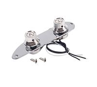 Jaopary Placa de Control de Cromo para 51 P Genuinos Bajo Guiratta