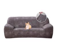 Jaotto Funda para Sofa 3 Plazas Funda Cubre Sofa Ajustable Fundas de Sofá Elasticas Extraíbles Lavables Antideslizante Protector Cubiertas de Sofá con Brazos de Sala de Estar,Línea de Café