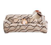 Jaotto Funda para Sofa 4 Plazas Funda Cubre Sofa Ajustable Fundas de Sofá Elasticas Extraíbles Lavables Antideslizante Protector Cubiertas de Sofá con Brazos de Sala de Estar,Línea Moderna