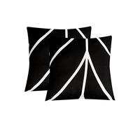 Jaotto Funda para Sofa Funda Cubre Sofa Ajustable Fundas de Sofá Elasticas Extraíbles Lavables Antideslizante Protector Cubiertas de Sofá con Brazos de Sala de Estar,Línea Negro