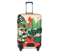 JaoXer Funda protectora de maleta de moda, accesorio de viaje con cremallera elástica e invisible, Blanco, X-Large