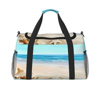 JaoXer Seashells Sand Hand Travel Bag - Bolsa ecológica aislada grande, perfecta para camping, comestibles, deportes, gimnasio y aventuras al aire libre