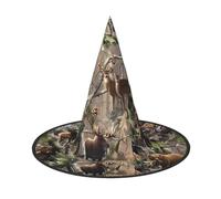 JaoXer Wildlife Hunting Deer Bear Elk - Sombrero de Halloween - Accesorios de disfraz para adultos para fiestas y bailes de máscaras, perfecto para Halloween, carnaval, cosplay