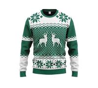 JAP Christmas - Jersey Navideño - Classic Verde - Ajuste Libre de picazón - 3XL