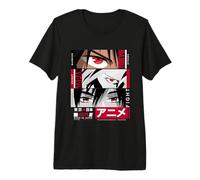 Japan Anime Warrior Eyes Illustration Graphic Anime Camiseta Premium