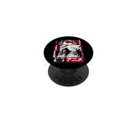 Japan Anime Warrior Eyes Illustration Graphic Anime PopSockets PopGrip Adhesivo