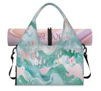 Japan Art Flowers - Bolsa de lona deportiva con compartimento para zapatos, fin de semana, bolsa de equipaje para gimnasio, yoga, viajes, color, L, Bolsa de viaje