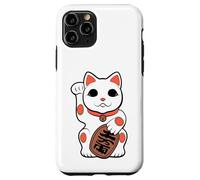 Japan Cat Figurine Maneki-Neko Bobtail Good Luck Fortune Carcasa para iPhone 11 Pro