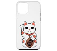 Japan Cat Figurine Maneki-Neko Bobtail Good Luck Fortune Carcasa para iPhone 12 Mini