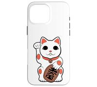 Japan Cat Figurine Maneki-Neko Bobtail Good Luck Fortune Carcasa para iPhone 16 Pro MAX